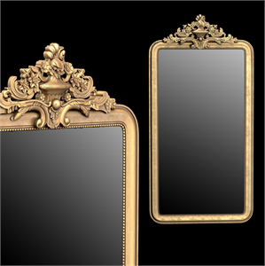 LOUIS PHILIPPE GILT LEANER MIRROR